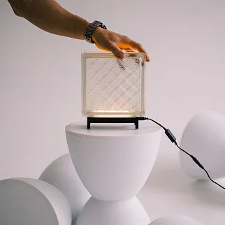 Светильник-стеклоблок бесцветный