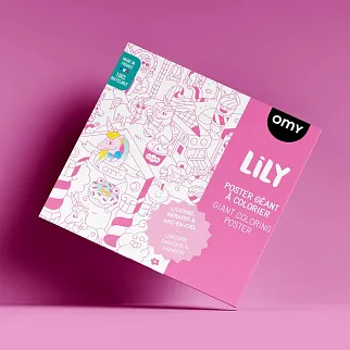 Огромная раскраска OMY Lily