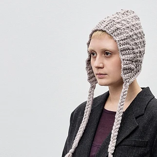 Чепчик CHECK YA HEAD фактурный бежевый 2663/60