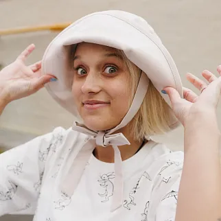 Панама CHECK YA HEAD бежевая T2031/147