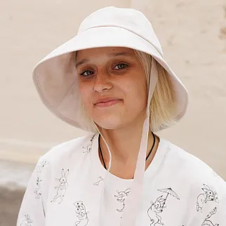 Панама CHECK YA HEAD бежевая T2031/147