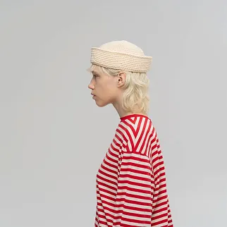 Шапка CHECK YA HEAD бежевая T2035/147