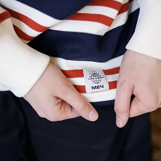 Регбийка МЕЧ RUGBY SHIRT Cream/Navy/Red