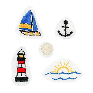 Набор для вышивки на одежде Не белый лист (разные дизайны)