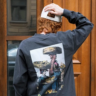 Лонгслив Akomplice Buttons Tee Vintage Black