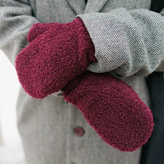 Варежки Friend Function медвежьи винные