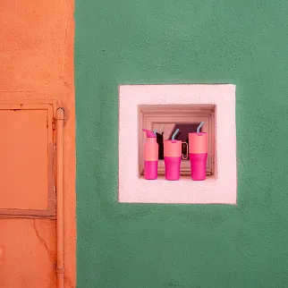 Термостакан Klean Kanteen Rise Tumbler 36oz Straw Lid (1065 мл) Pink Lemonade Kaleidoscope Limited