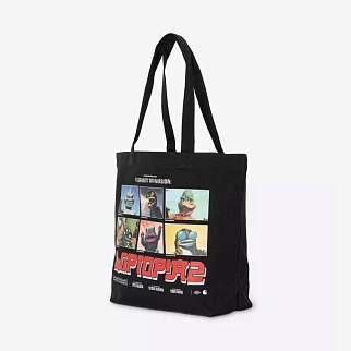 Сумка-тоут Carhartt WIP Canvas Graphic Tote Wiptopia 2 Black