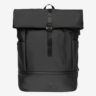 Рюкзак Молодость Roll Top Tech Leather черный