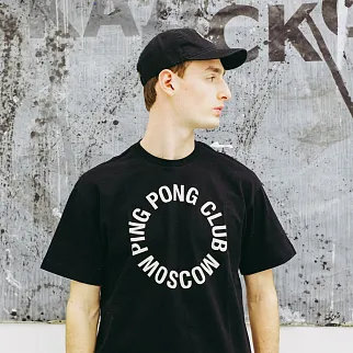 Футболка Ping Pong Club Moscow черная big logo