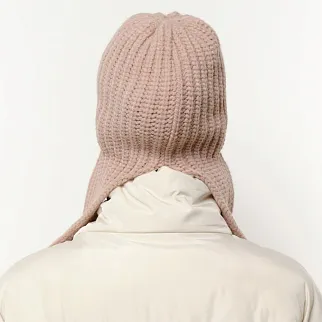 Ушанка UNU вязаная розовая