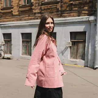 Рабочая рубашка Friend Function розовая унисекс