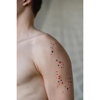 Временная татуировка Tiny hearts