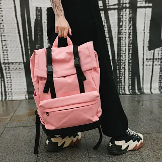 Большой рюкзак-роллтоп Friend Function коралловый