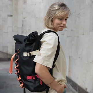 Рюкзак Friend Function роллтоп с цветными стропами