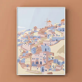 Плакат Санторини #2