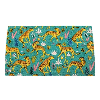 Придверный коврик с леопардами REX