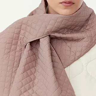 Шарф UNU дутый стеганый бежевый