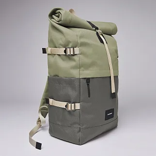 Рюкзак Sandqvist Bernt Multi Dew green - Night grey