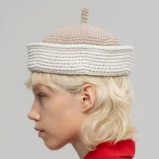 Шапка CHECK YA HEAD бежевая T2034/118