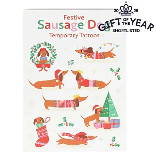 Временные татуировки REX Festive Sausage Dog