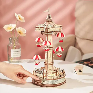 3D-пазл + музыкальная шкатулка Robotime Parachute Tower