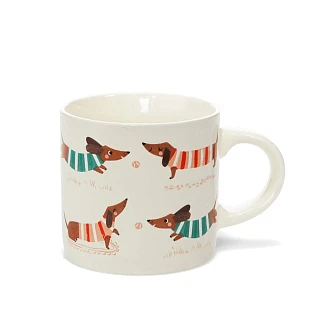 Керамическая кружка с таксами Rex