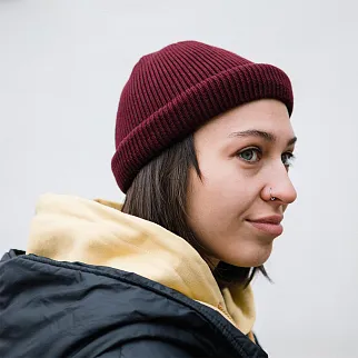 Шапка Меч Knit Short Beanie Bordo