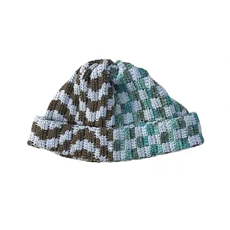 Шапка-бини Jacob Cro Twins Brown Mint melange
