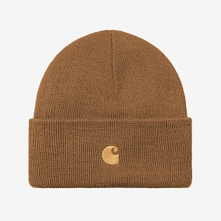 Шапка Carhartt WIP Chase Beanie Hamilton Brown / Gold