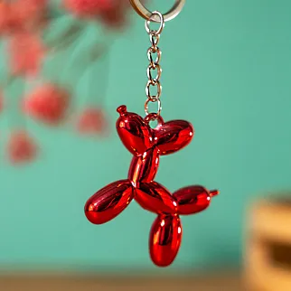 Брелок на ключи Helio Ferretti PUPPY METALLIC RED