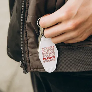 Брелок на ключи Friend Function PLEACE белый