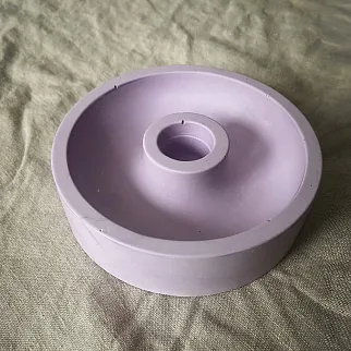 Бетонный подсвечник Unification Love лиловый