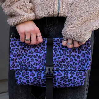 Сумка iyulstore Baby rolltop Фиолетовый леопард