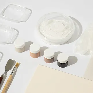 DIY Набор для создания текстурной картины Рельефика (монохромная палитра)