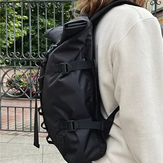 Рюкзак Молодость Roll Top черный