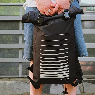 Рюкзак-роллтоп KOSSMOSS Юпитер черный