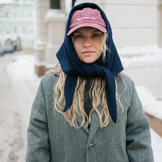 Косынка Friend Function шерстяная невидимый синий