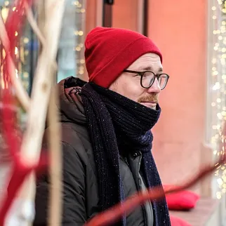 Шарф Carhartt WIP Anglistic Plain Dark Navy Heather