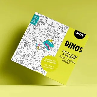 Огромная раскраска OMY Dinos