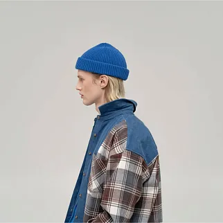 Шапка CHECK YA HEAD синяя 2420/11