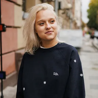 Свитшот Thinking Mu Solsol Bonnie Navy