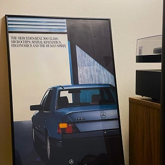 Постер с автомобилем Mercedes-Benz 300 Class