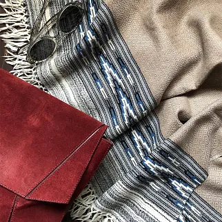 Большой шерстяной шарф Sand folk