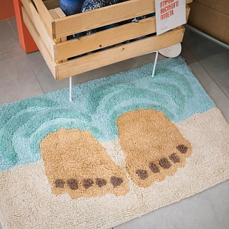 Коврик для ванной с ногами REX