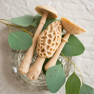 Ароматическая свеча Unification Love Гриб шляпкой вверх охра