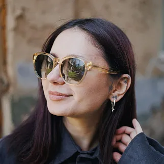 Очки MESSYWEEKEND Rita Champagne Green