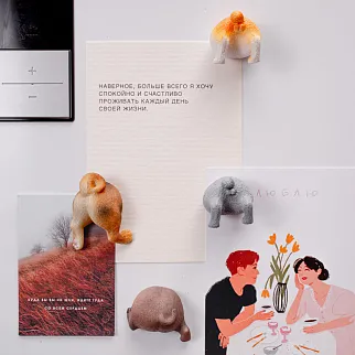 Набор магнитов собаки (попы)