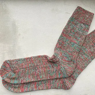 Шерстяные носки Friend Function красно-зеленые