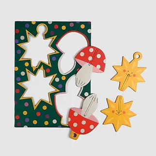 Украшения на ёлку Подписные Издания "Грибочек и звёздочка"                      
